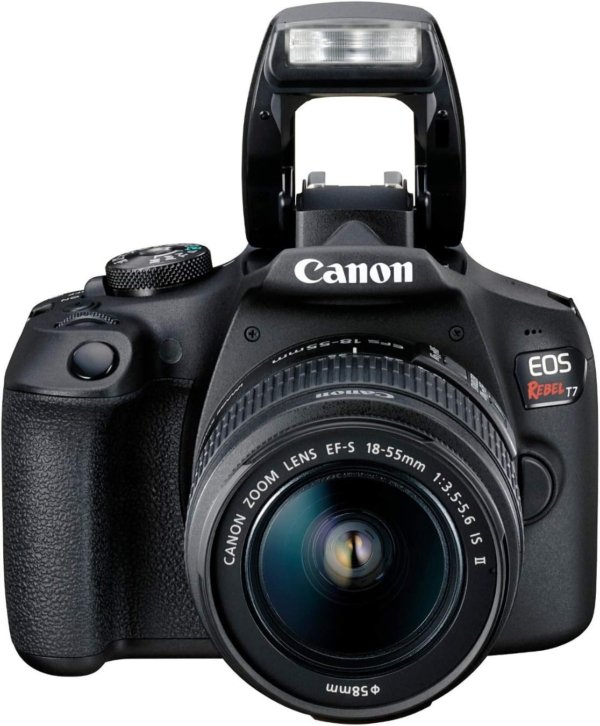 Canon EOS Rebel T7 DSLR Camera with 18-55mm Lens | Built-in Wi-Fi | 24.1 MP CMOS Sensor | DIGIC 4+ Image Processor and Full HD Videos