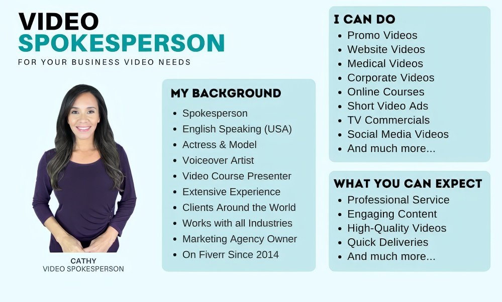 professional video spokesperson