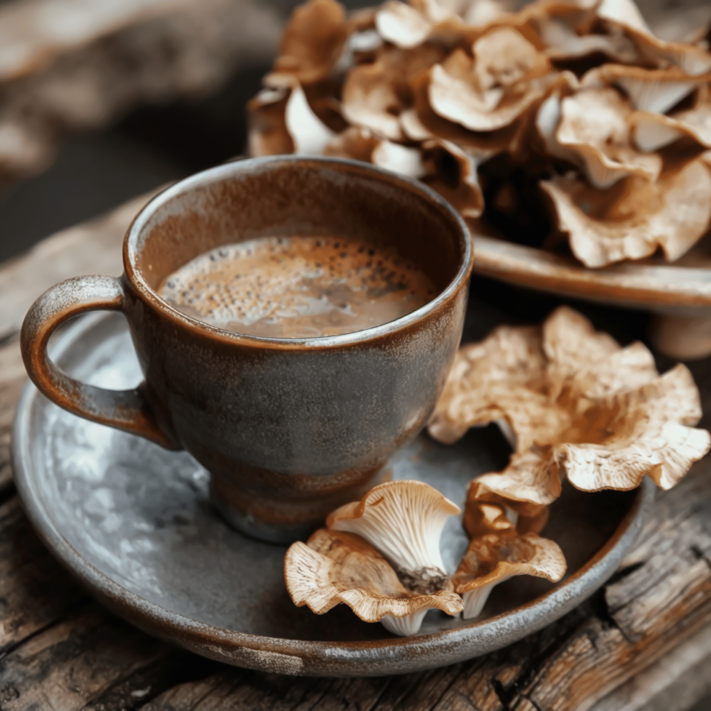 Maitake mushroom coffee